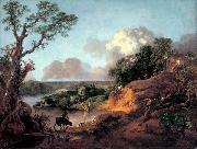 Thomas Gainsborough View in Suffolk oil